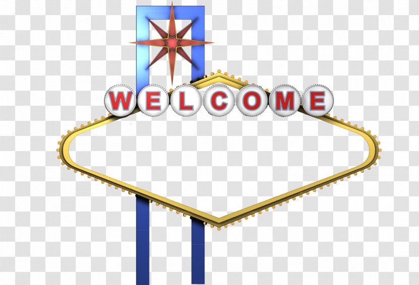 Welcome To Fabulous Las Vegas Sign Photography - Watercolor Transparent PNG