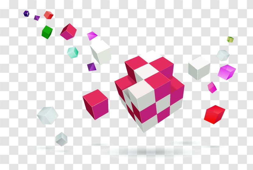 Rubiks Cube Vecteur - Rectangle - Vector Colorful Transparent PNG