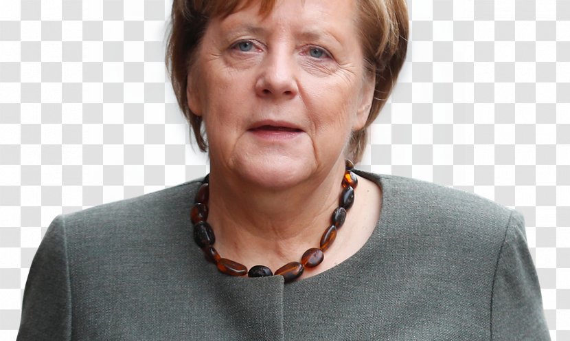 Angela Merkel Chancellor Of Germany Politician - Neck Transparent PNG