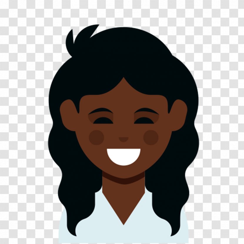 Emoji Black Hair Afro-textured Hairstyle - Heart - Curly Transparent PNG