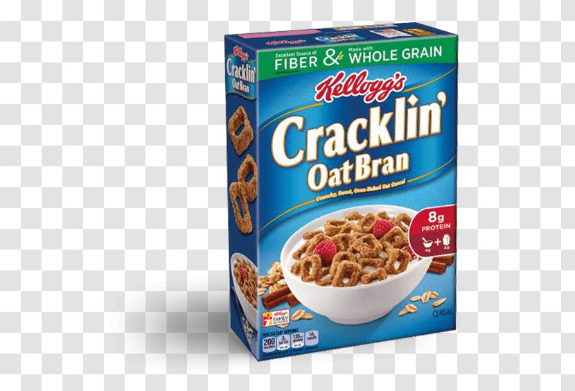 Kellogg's Cracklin' Oat Bran Breakfast Cereal Transparent PNG