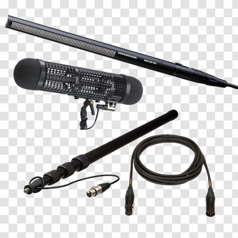Lavalier Microphone Sennheiser MKH 416-P48 XLR Connector - Wireless Transparent PNG