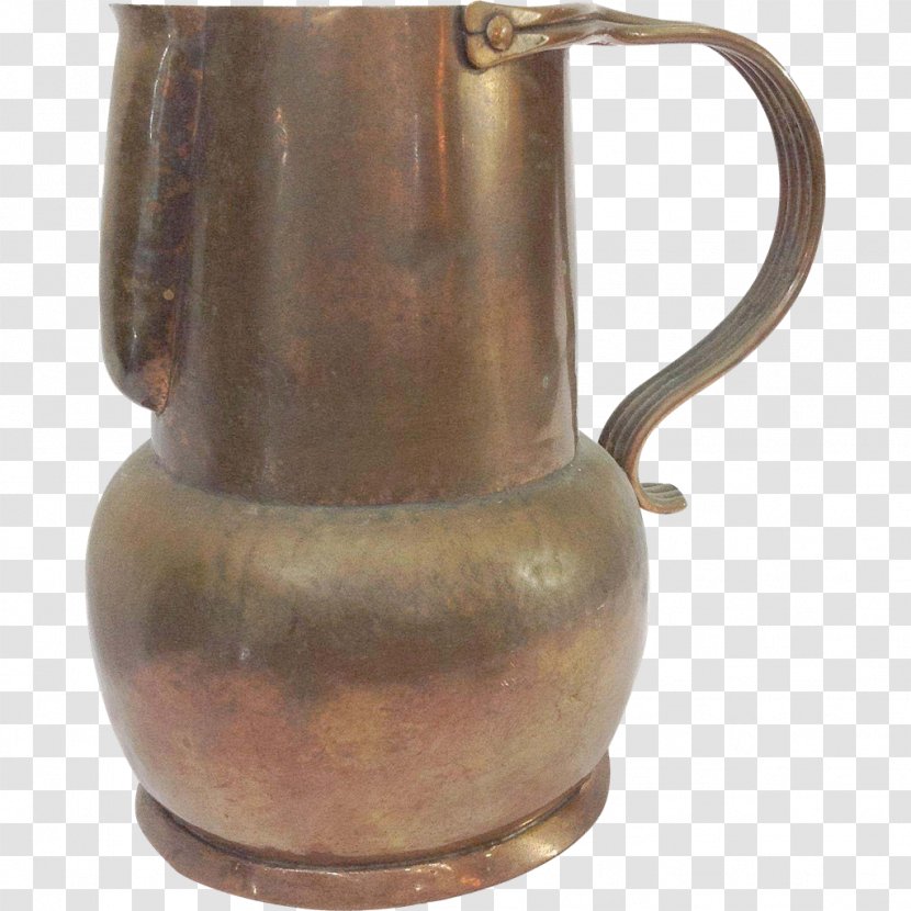 Jug Pottery 01504 Pitcher Copper - Kettle Transparent PNG