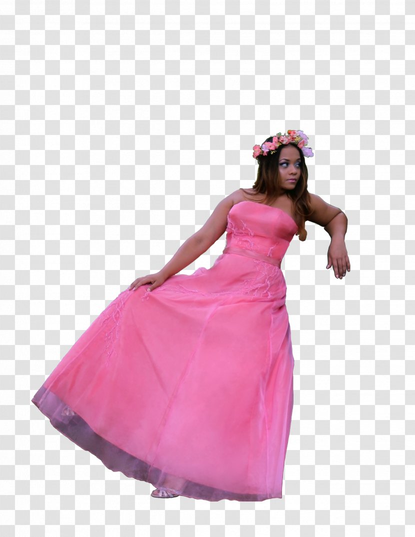 Gown Cocktail Dress Shoulder Pink M - Forest Fairy Tale Transparent PNG