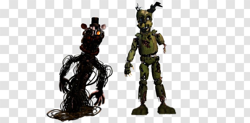 Five Nights At Freddy's 3 Freddy Fazbear's Pizzeria Simulator 4 Human Body Animatronics - Watercolor - Fnaf Scraptrap Transparent PNG