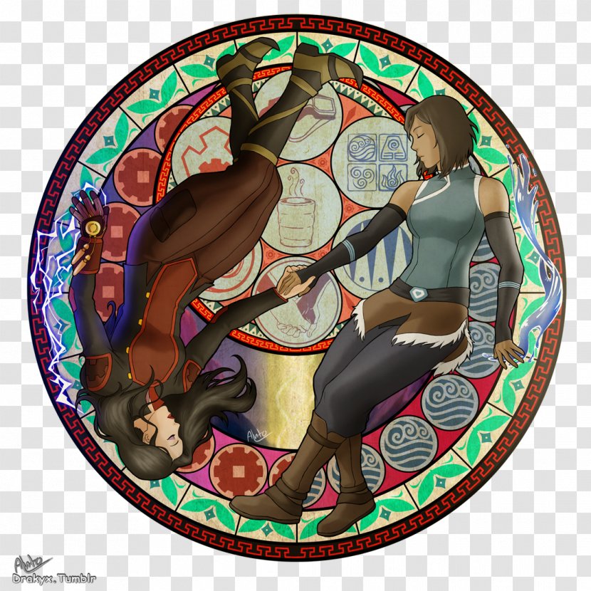 Asami Sato Korra Iroh Mako Sokka - Recreation - Wheel Of Dharma Transparent PNG