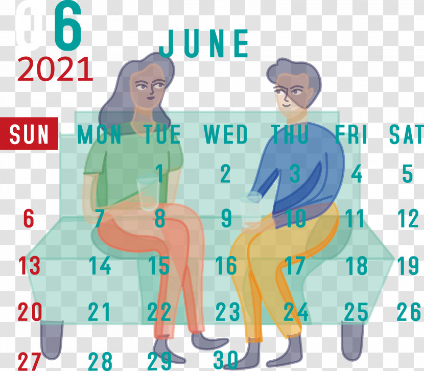 June 2021 Calendar 2021 Calendar June 2021 Printable Calendar Transparent PNG