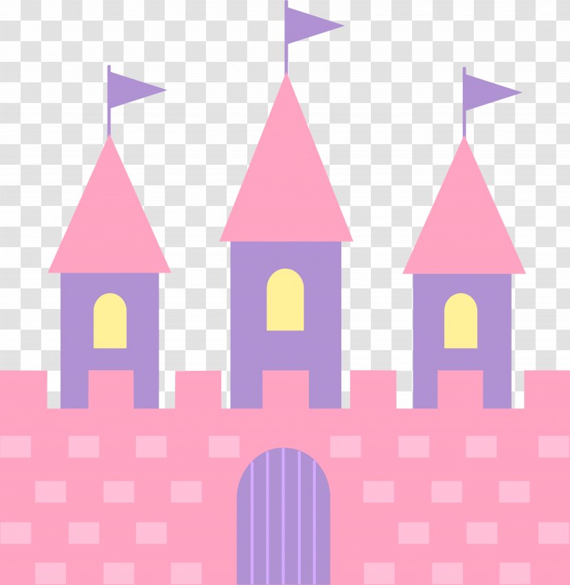 Disney Princess Disneyland Clip Art - Magenta - Castle Transparent PNG