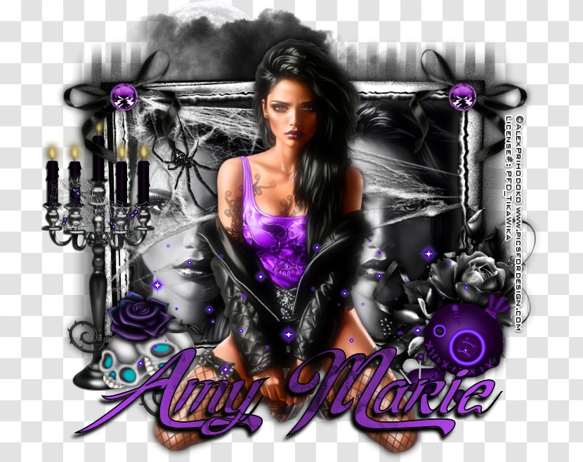 Album Cover Font - Purple - Nightdark Transparent PNG