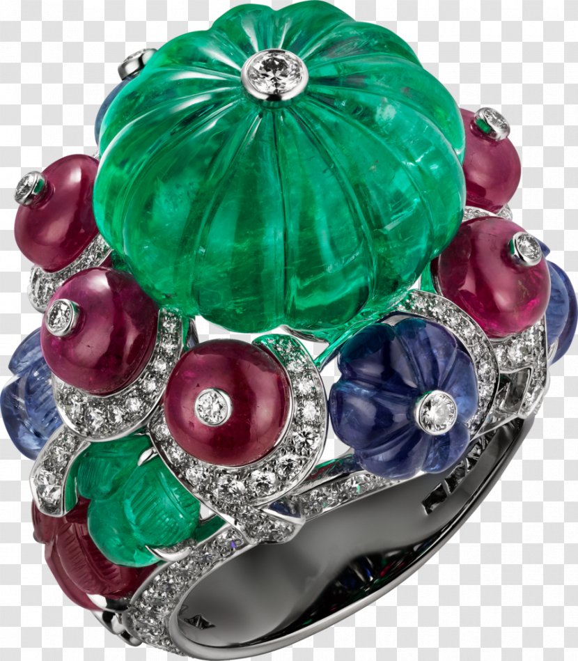 Emerald Sapphire Ruby Jewellery Cartier Transparent PNG