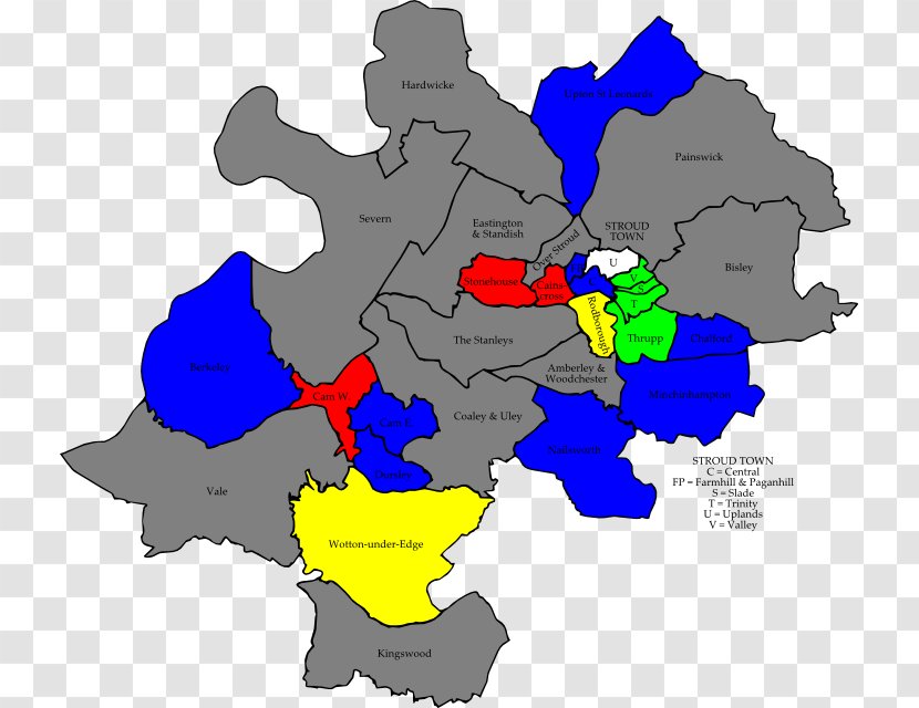 Wards And Electoral Divisions Of The United Kingdom Stroud District Council Election, 2007 Book Festival Map - Art Transparent PNG