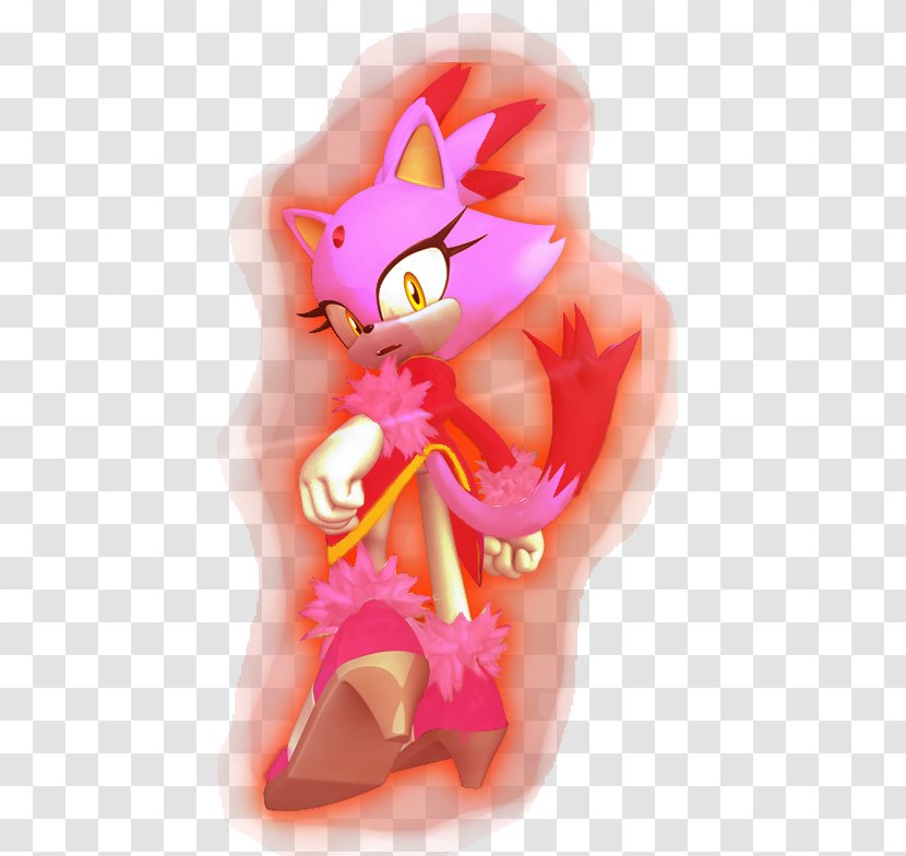 Pink M Figurine Fiction Character - Magenta - Blaze The Cat Transparent PNG