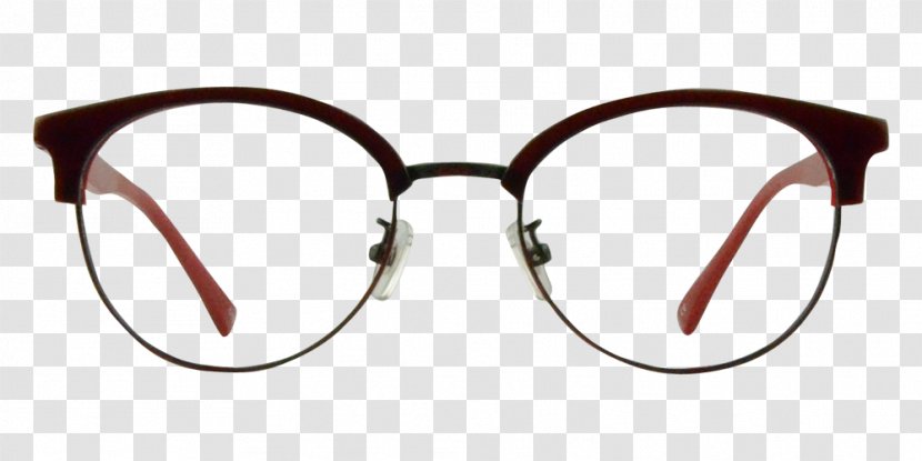 Sunglasses Oliver Peoples Browline Glasses Optician - Burgundy Transparent PNG