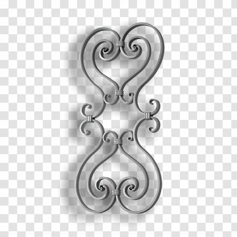 Body Jewellery White - Silver - Wrought Iron Gate Transparent PNG