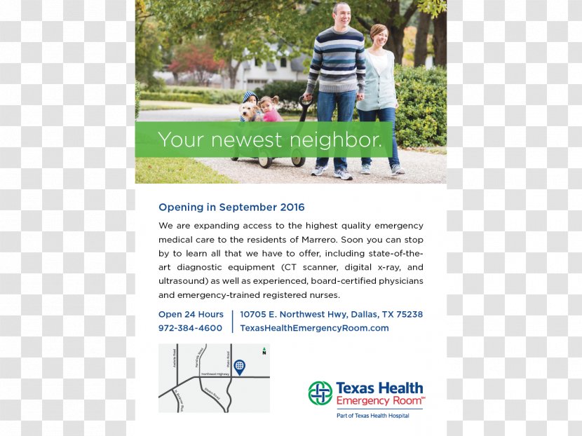 Texas Health Hospital Adeptus Inc. Medicine Emergency Department - Lawn - Thr Transparent PNG