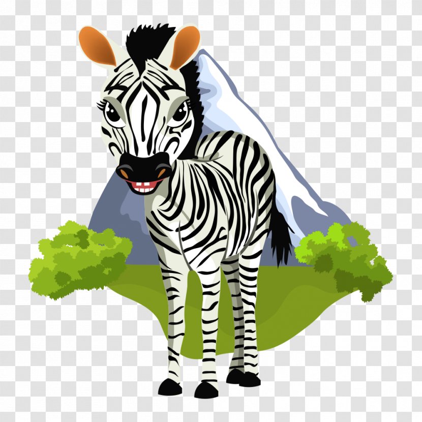 Zebra Clip Art - Grass Transparent PNG