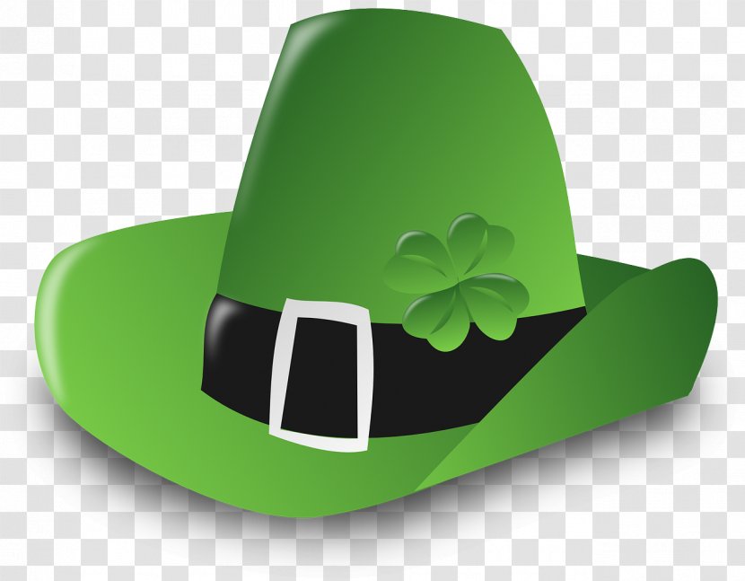 Clip Art Cowboy Hat Saint Patrick's Day Shamrock - Symbol Transparent PNG