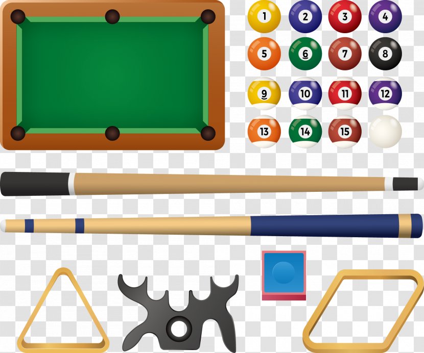 Pool Billiards Billiard Ball Euclidean Vector - Flower Transparent PNG