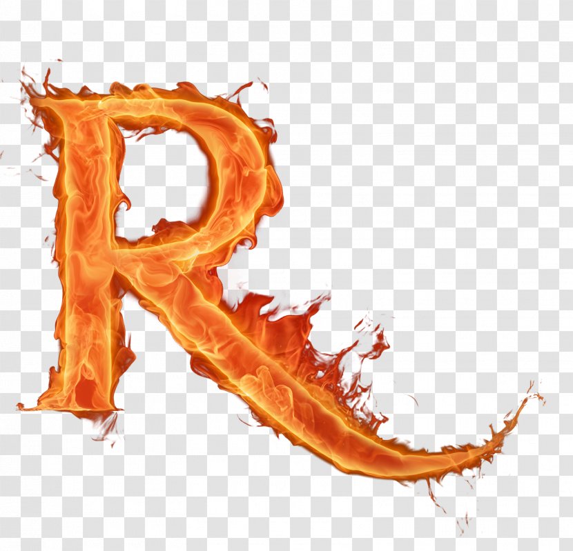 Letter Fire Alphabet Flame Font - Photoshop Transparent PNG