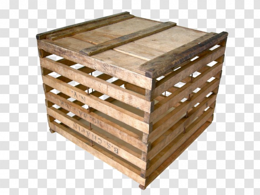 Crate Box Pallet Wood - Lumber - Free Wooden To Pull Material Transparent PNG