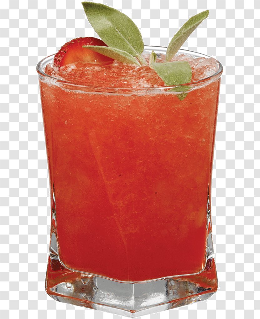 Daiquiri Cocktail Garnish Mai Tai Juice - Silhouette - Realistic Strawberry Transparent PNG