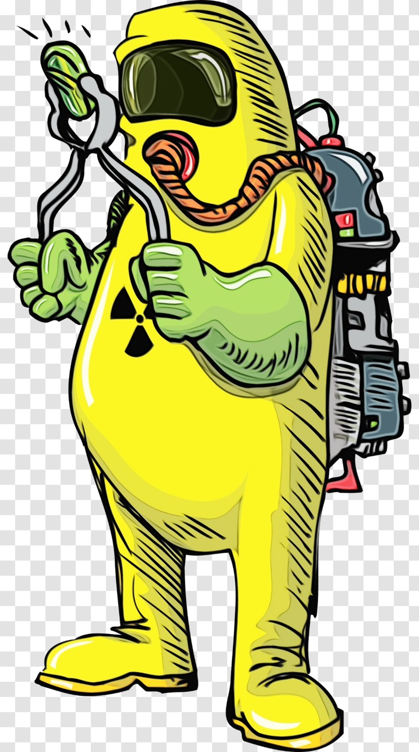 Yellow Cartoon Clip Art Costume Fictional Character Transparent PNG
