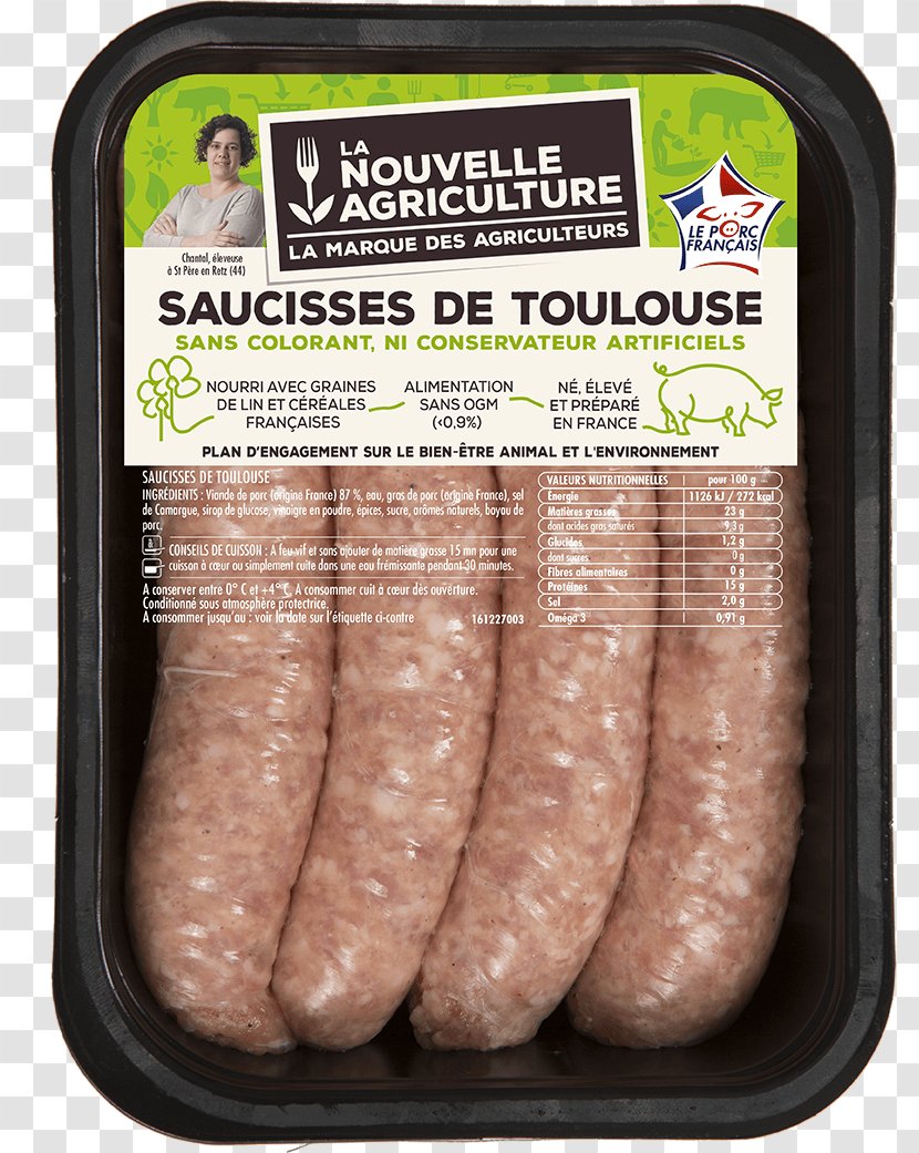 Bratwurst Domestic Pig Thuringian Sausage Boudin Cervelat - Animal Source Foods Transparent PNG