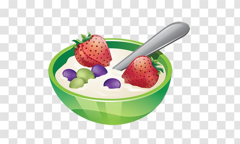Breakfast Porridge Menu Kasha Eating - Strawberry Transparent PNG