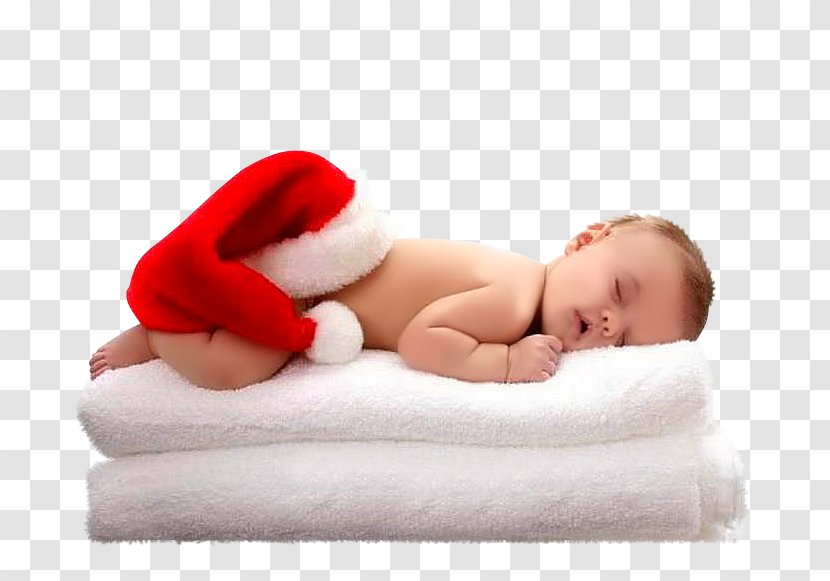 Santa Claus Infant Christmas Sleep Child - Elf - Foreign Baby Transparent PNG