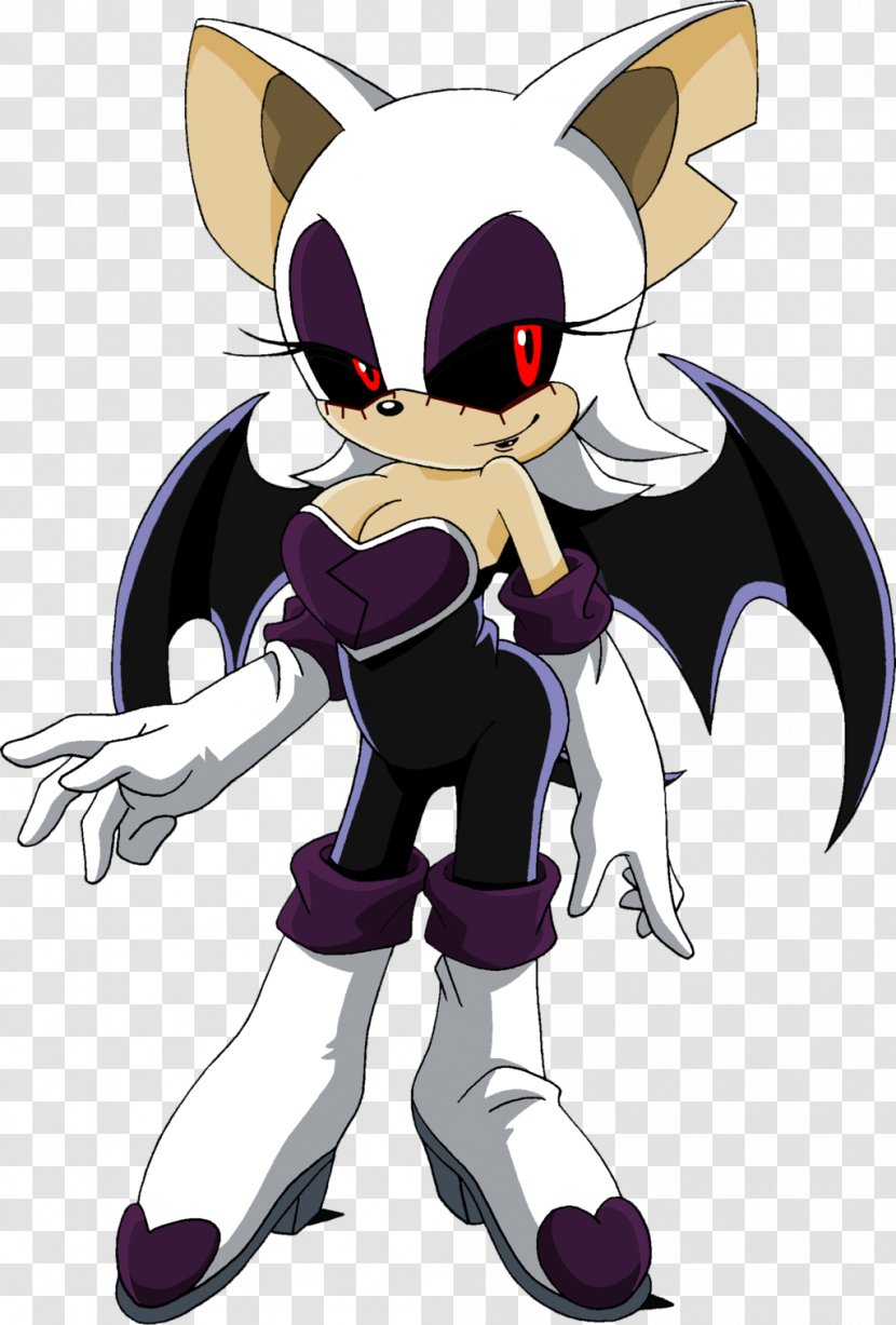 Rouge The Bat Shadow Hedgehog Knuckles Echidna Ariciul Sonic - Watercolor Transparent PNG