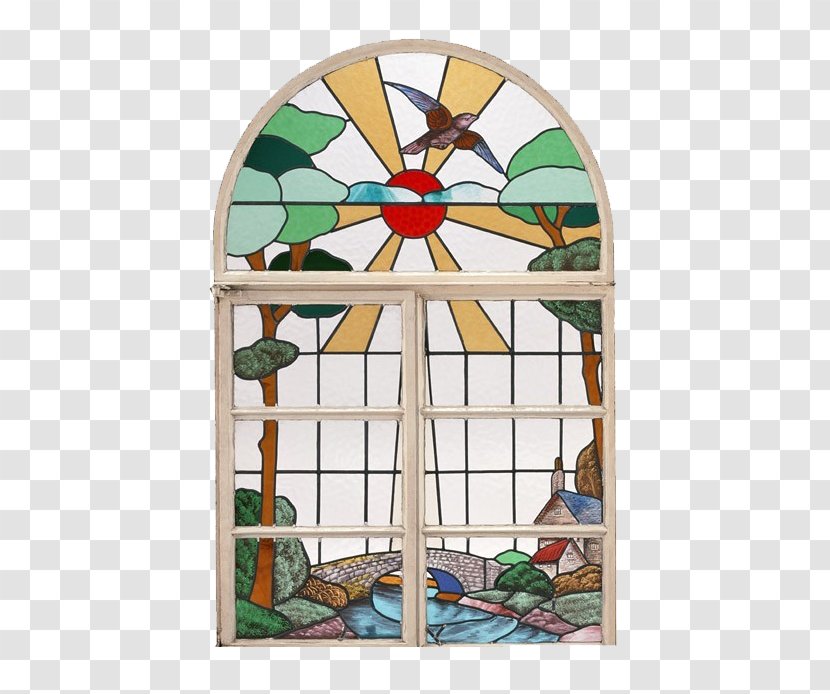 Window Blind Stained Glass - Door - Church Windows Transparent PNG