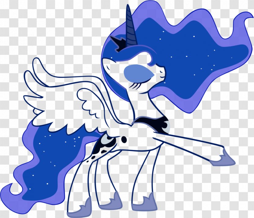 Pony Princess Luna Ponies Celestia Moon - Silhouette - Vector Transparent PNG