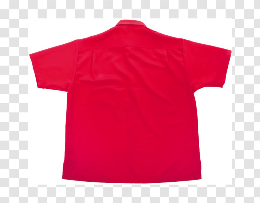 T-shirt Sleeve Polo Shirt Red Cotton - Neck Transparent PNG