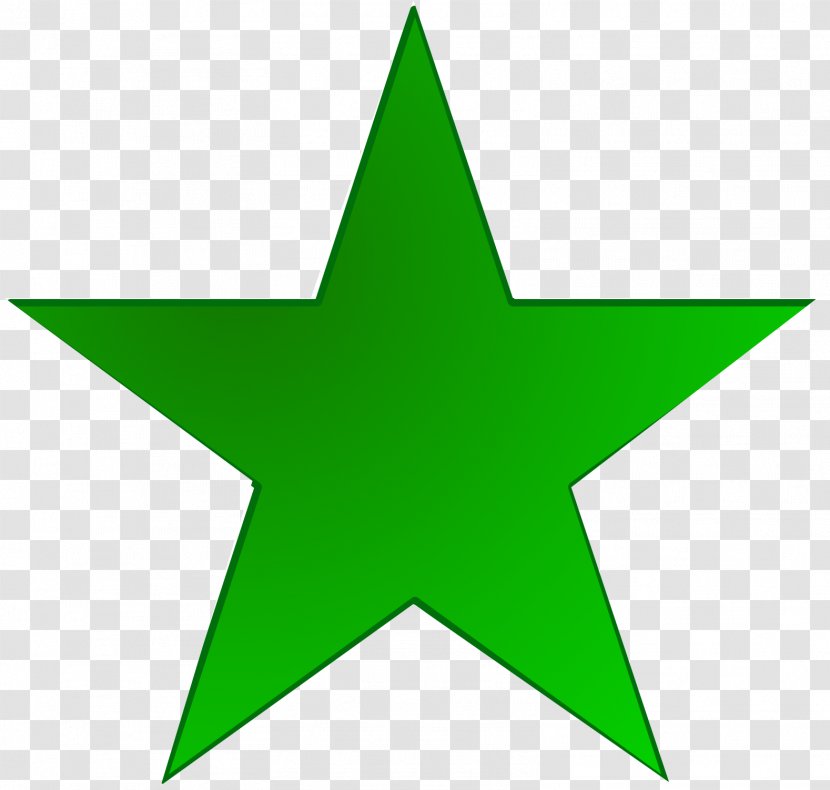 Green Star Clip Art - Red Transparent PNG