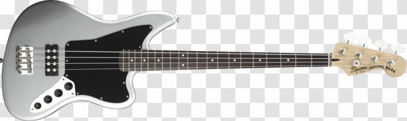 Fender Jaguar Bass Guitar Squier Neck - Watercolor Transparent PNG