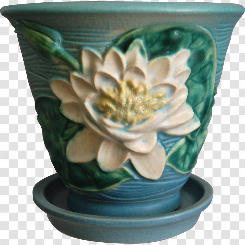 Water Lily Vase Roseville Pottery Lilium Transparent PNG