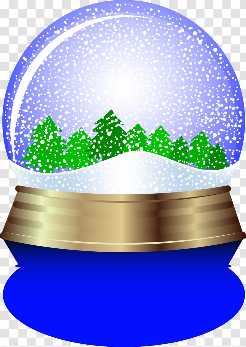 Snow Globe Santa Claus - Christmas - Crystal Gifts Transparent PNG