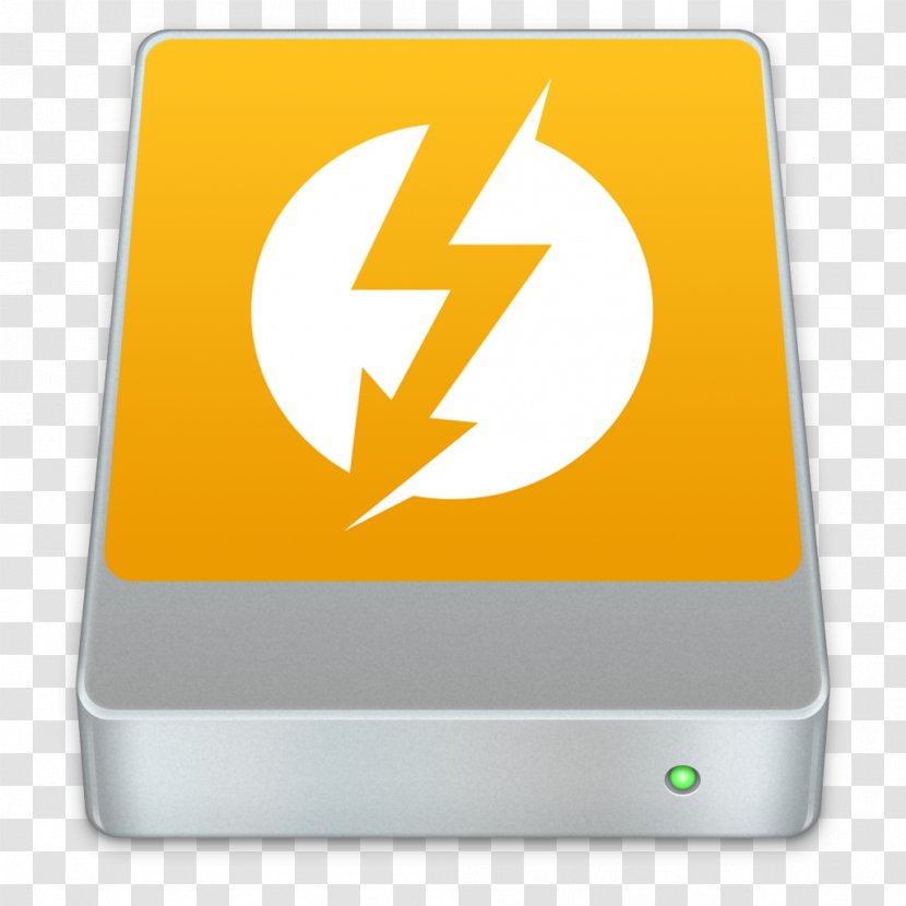 MacOS Disk Storage Shared Resource - Yellow - Apple Transparent PNG