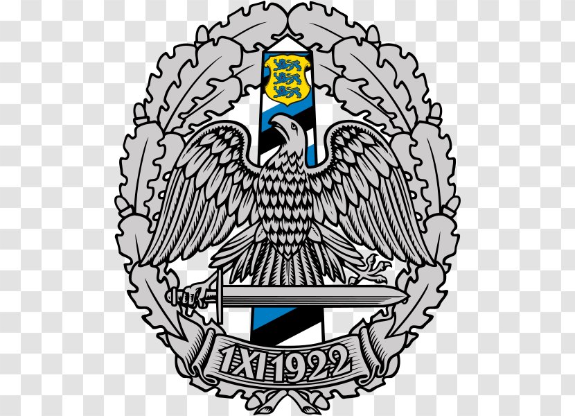Estonian Border Guard Police And Board Piirivalveamet - State Service - Almond Badge Frame Transparent PNG