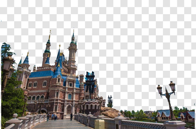 Shanghai Disneyland Park Hong Kong Disney Resort Tourist Attraction - Plaza - Two Transparent PNG