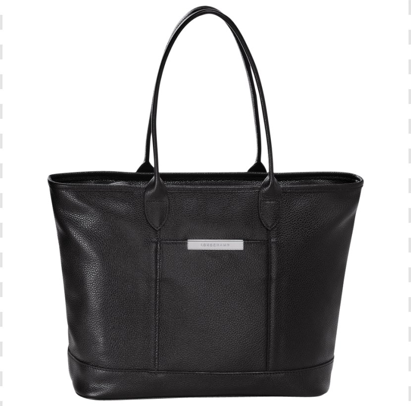 Handbag Longchamp Tote Bag Pliage - Black Transparent PNG