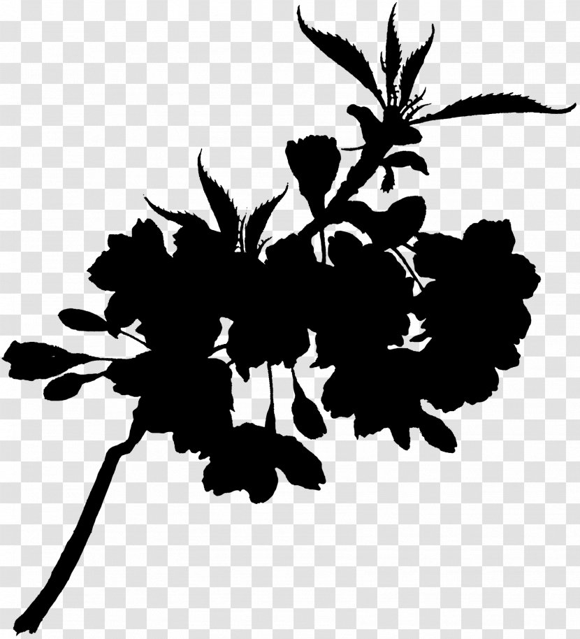 Flower Plant Stem Leaf Clip Art Silhouette - Branch Transparent PNG