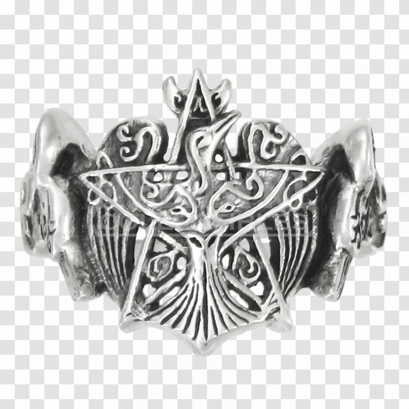 Pentagram Sterling Silver Jewellery Pentacle - Ring - Pentagramm Transparent PNG