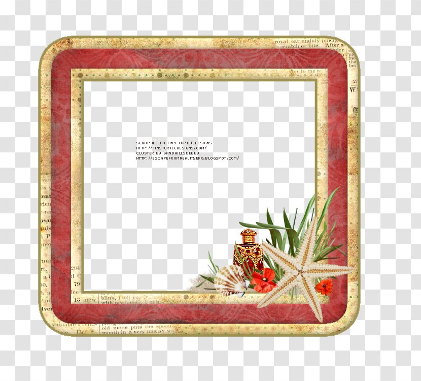 Picture Frames Rectangle Font - Beach Sunset Transparent PNG