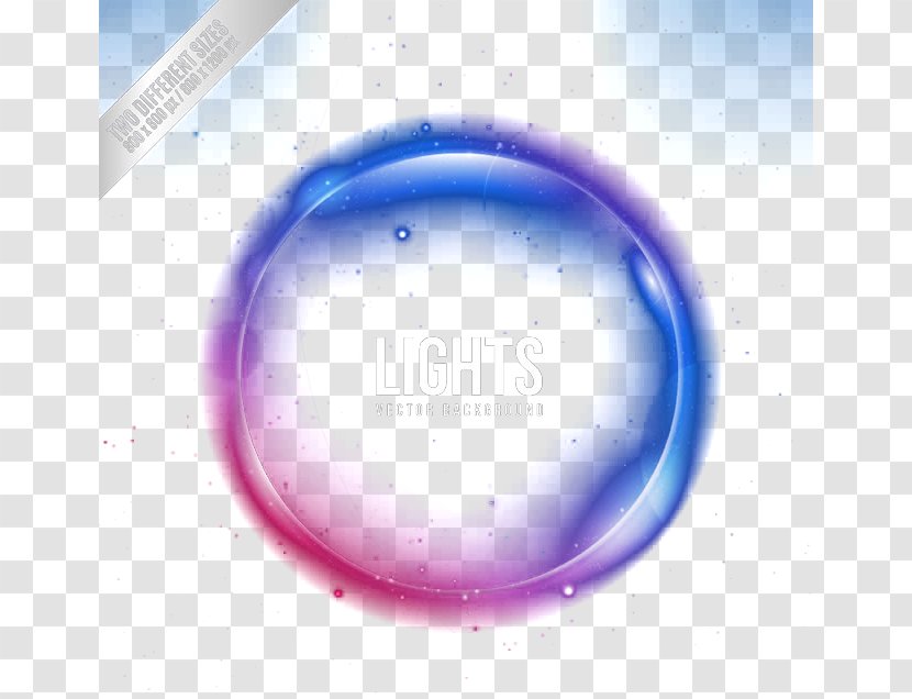 Light Circle Blue - Designer - Round Effect Transparent PNG