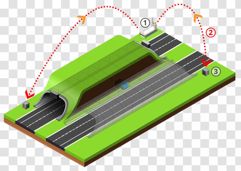 Emergency Call Box System Tunnel Traffic Telephone - Grass Transparent PNG