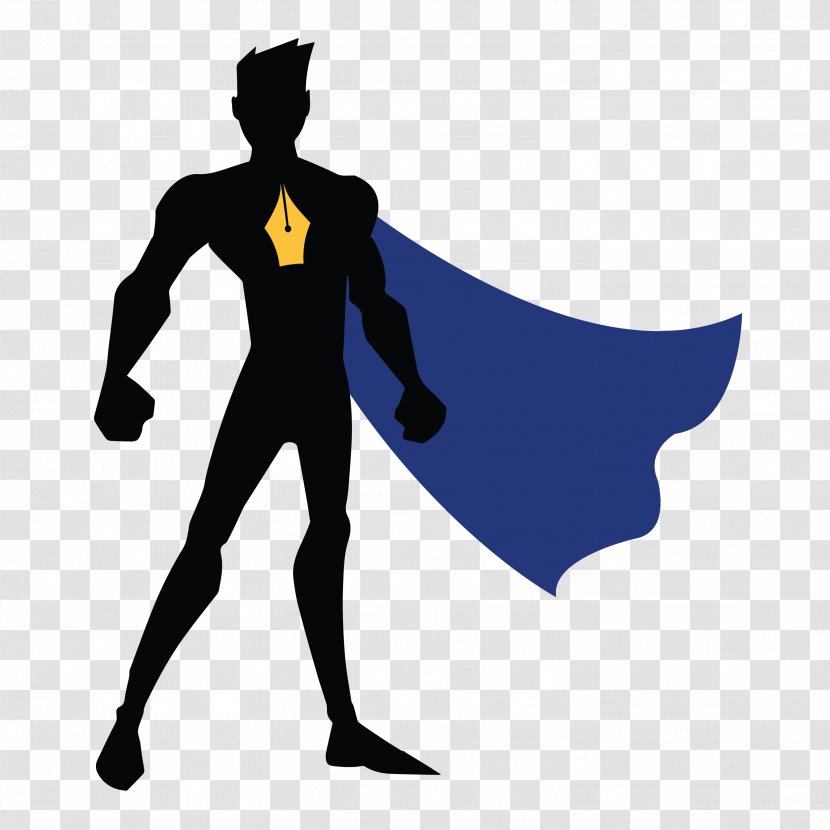 Silhouette Royalty-free - Business Superhero Transparent PNG