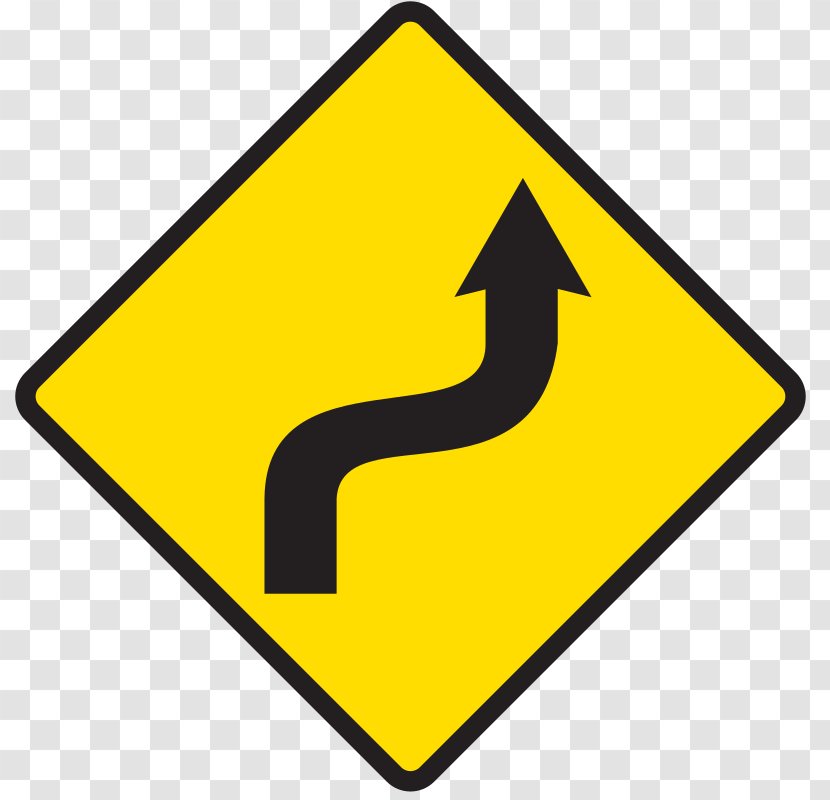 Traffic Sign Shoulder Warning Road - Loose Chippings Transparent PNG