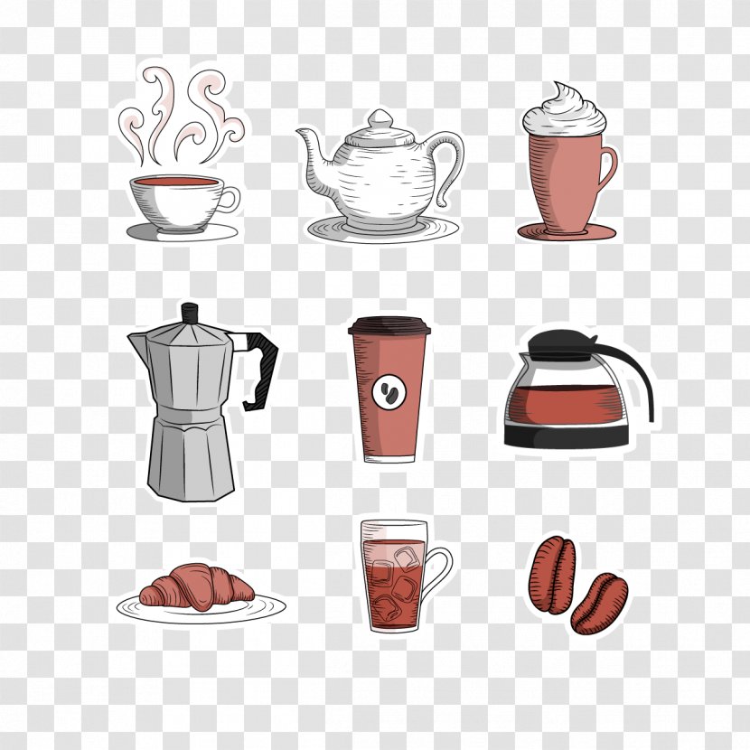 Coffee Cup Cafe - Mug - Vector Transparent PNG
