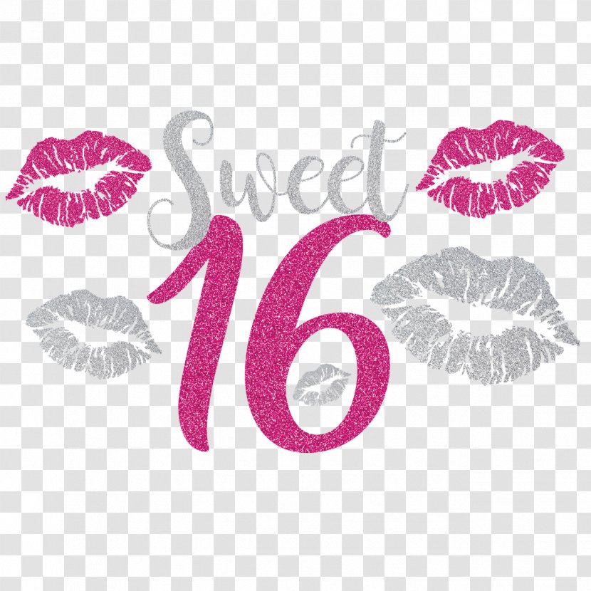 T-shirt Sweet Sixteen Birthday Party Zazzle - Centrepiece - 16 Transparent PNG